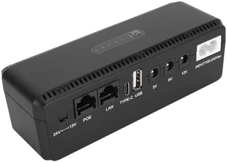 UPS Battery Backup – High-Capacity Uninterruptible Power Supply for Router, Modem & Security Camera (US Plug)