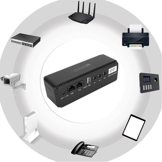 UPS Battery Backup – High-Capacity Uninterruptible Power Supply for Router, Modem & Security Camera (US Plug)